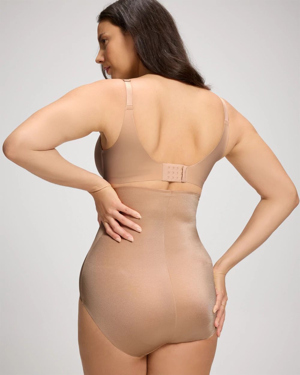 Mid-Level Shaping Vanishing Edge High-Waist Brief | Soma
